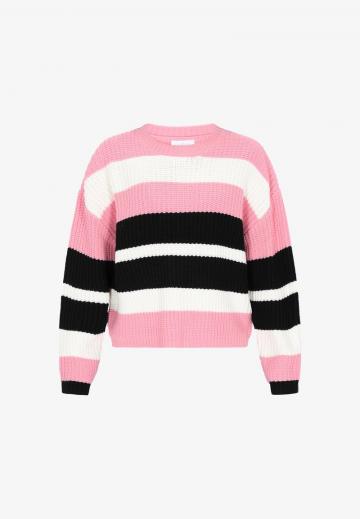 Пуловер в полоску
