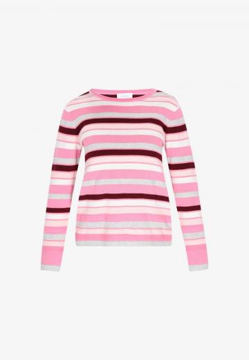 Пуловер в полоску
