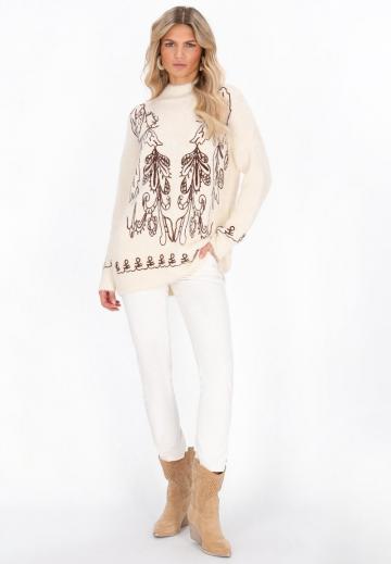 Длинный пуловер