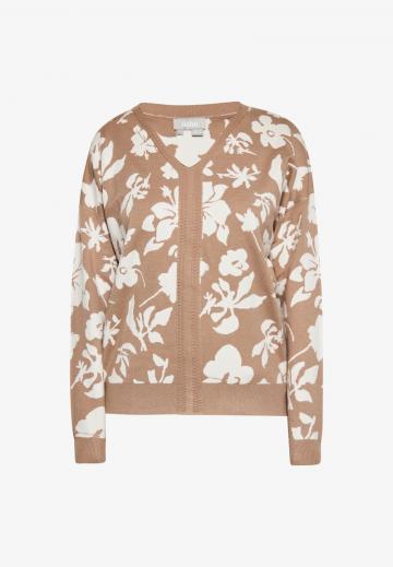 Пуловер с вырезом V