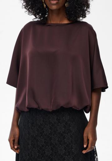 Атласная блузка