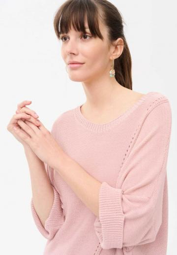 Пуловер с рукавом три четверти