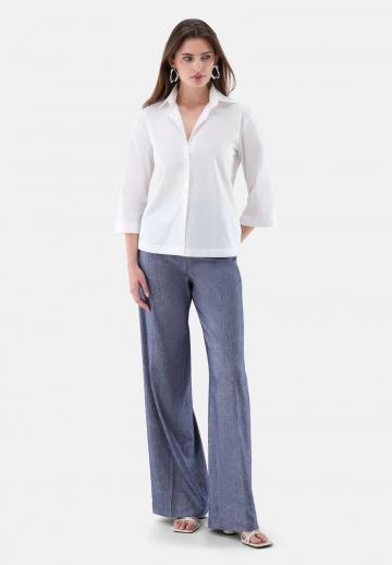 Атласная блузка