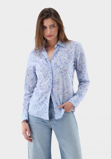 Атласная блузка