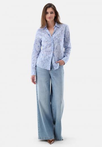 Атласная блузка