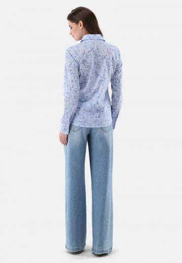 Атласная блузка