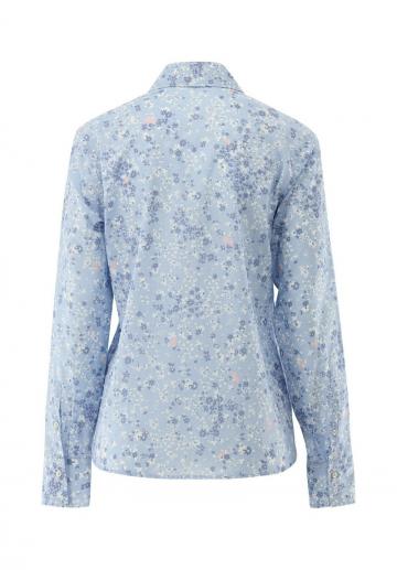 Атласная блузка