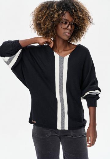 Пуловер в полоску