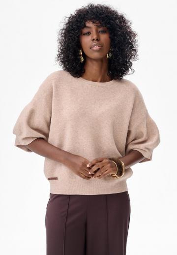 Пуловер с рукавом три четверти