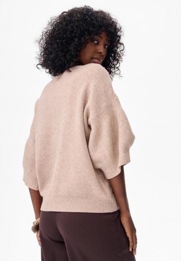 Пуловер с рукавом три четверти