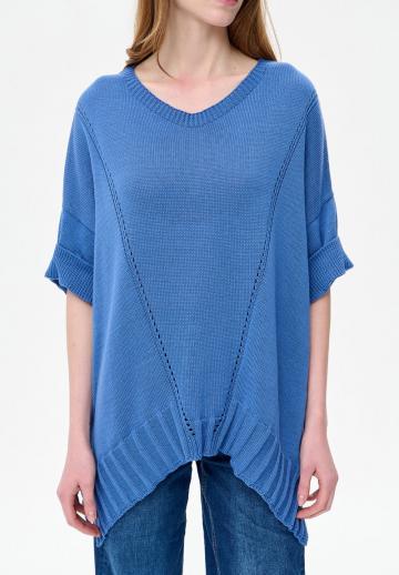 Пуловер с рукавом три четверти