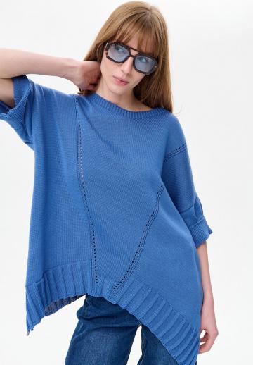 Пуловер с рукавом три четверти