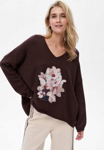 Длинный пуловер