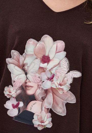 Длинный пуловер