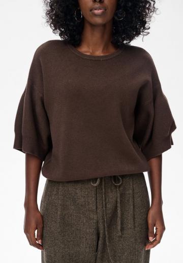 Пуловер с рукавом три четверти