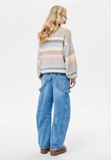 Пуловер в полоску