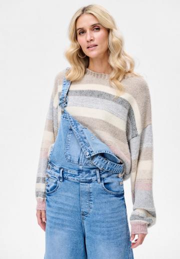 Пуловер в полоску