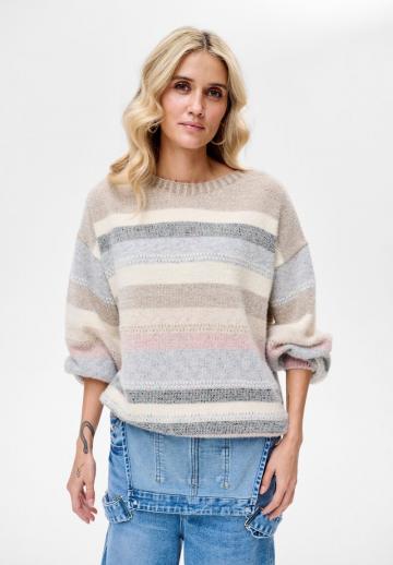 Пуловер в полоску