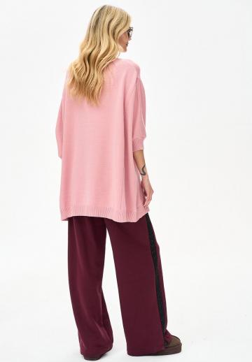 Пуловер с рукавом три четверти