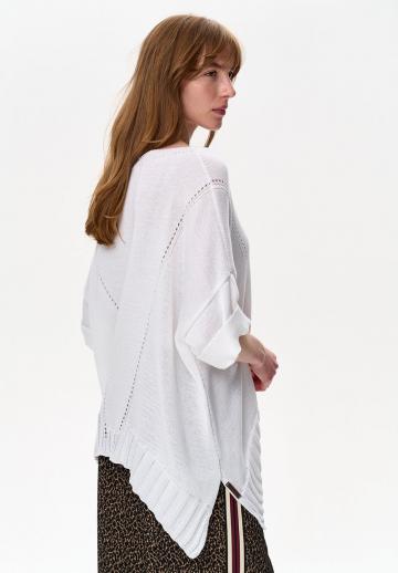 Пуловер с рукавом три четверти