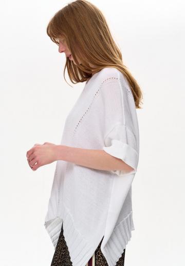 Пуловер с рукавом три четверти