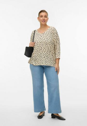 Пуловер с рукавом три четверти