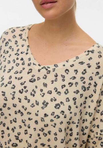 Пуловер с рукавом три четверти