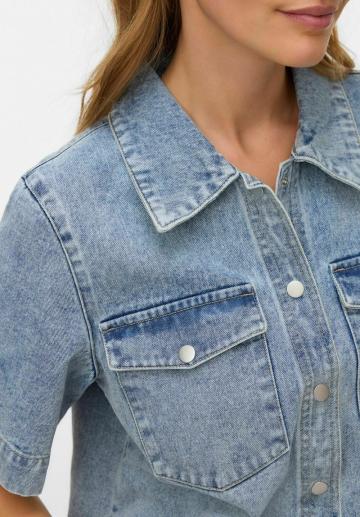 Джинсовая жилетка