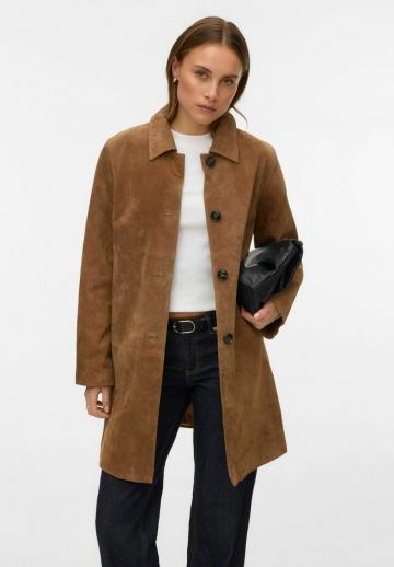 Кожаное пальто
