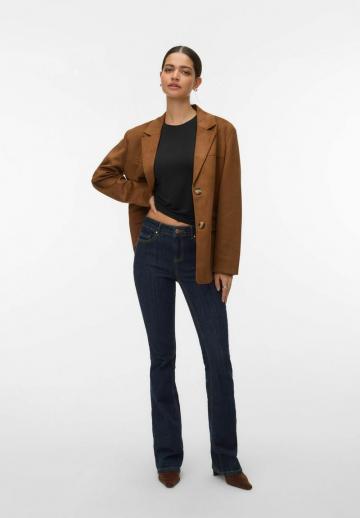 Пальто из искусственной кожи