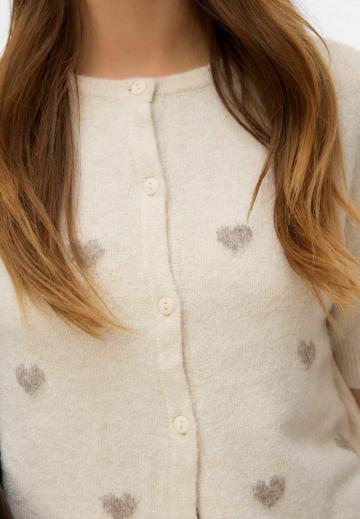 Жаккардовая вязаная кофта