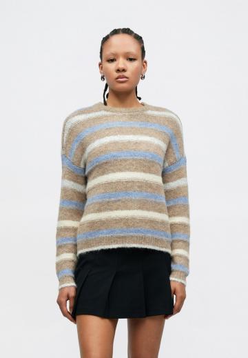 Пуловер в полоску