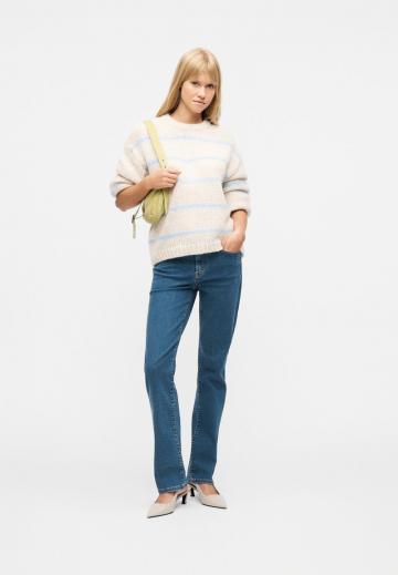 Пуловер в полоску