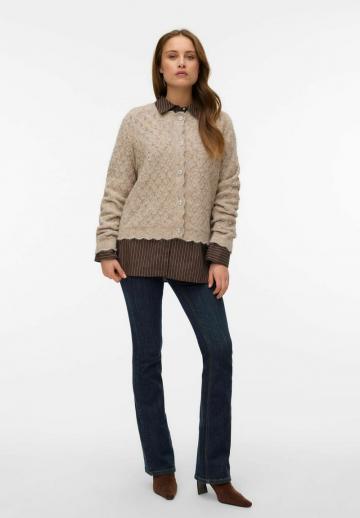 Жаккардовая вязаная кофта