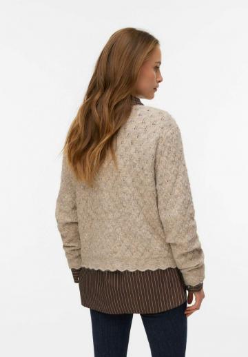 Жаккардовая вязаная кофта