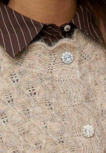 Жаккардовая вязаная кофта