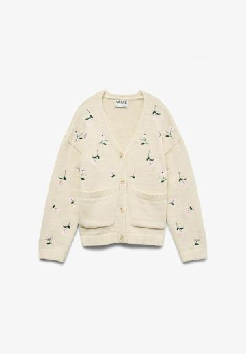 Жаккардовая вязаная кофта