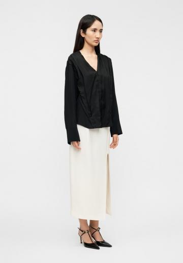 Атласная блузка