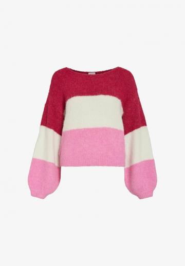 Пуловер в полоску