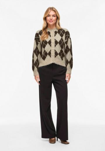 Жаккардовая вязаная кофта