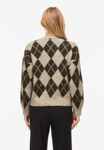 Жаккардовая вязаная кофта