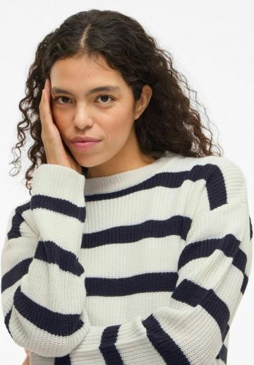 Пуловер в полоску