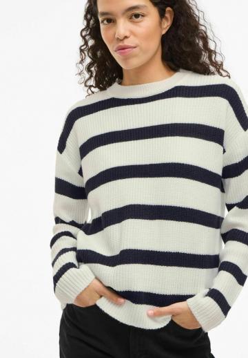 Пуловер в полоску