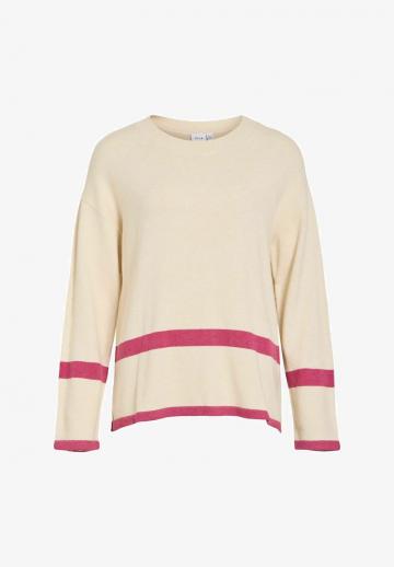 Пуловер в полоску