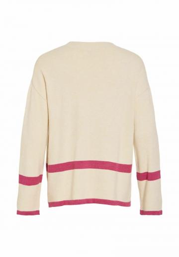 Пуловер в полоску