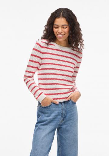 Пуловер в полоску