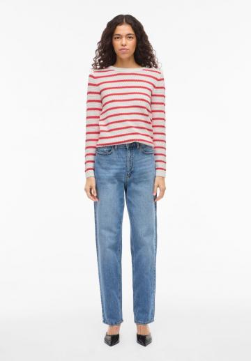 Пуловер в полоску