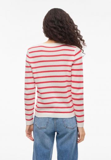 Пуловер в полоску