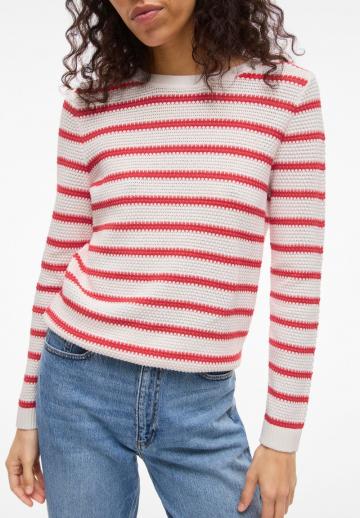 Пуловер в полоску