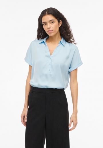 Атласная блузка